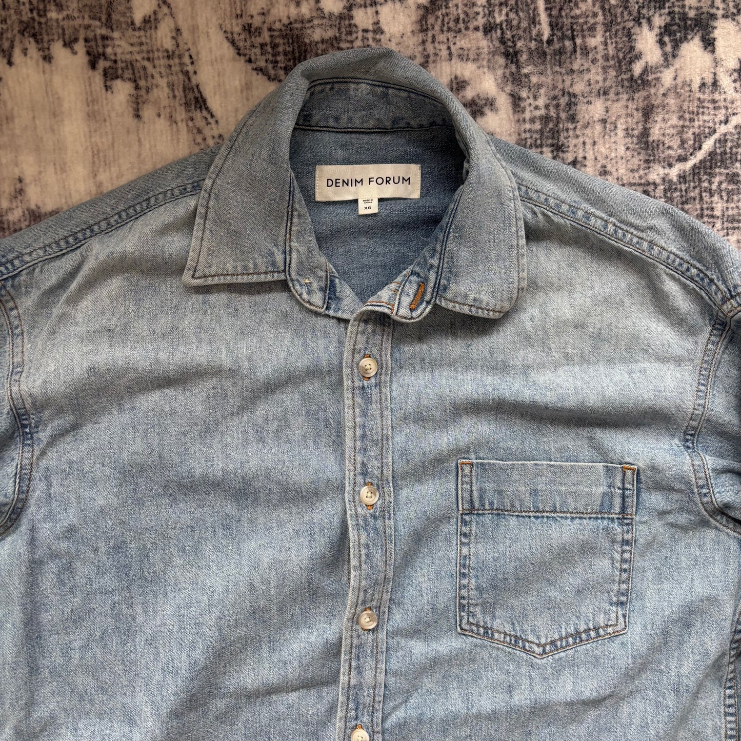 Denim Forum The '80s Comfy Denim Shirt | Sz XS (fits like small or medium) (D023R5)