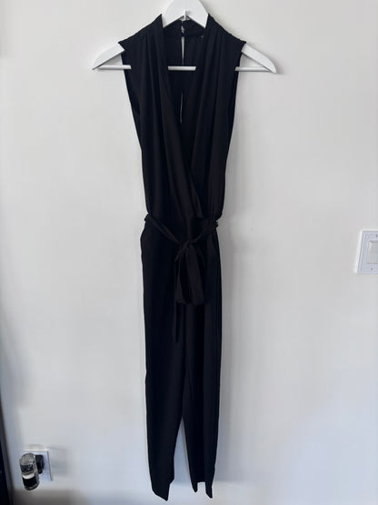 Banana Republic Wrap Wide Leg Black Jumpsuit | Sz 0 (XS)