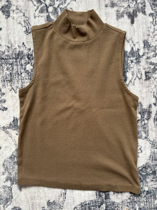 Gap Modern Sleeveless Mock Neck | XS (D025L4)