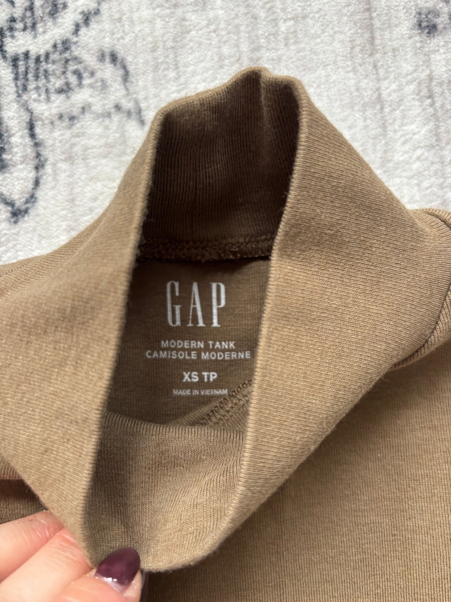Gap Modern Sleeveless Mock Neck | XS (D025L4)