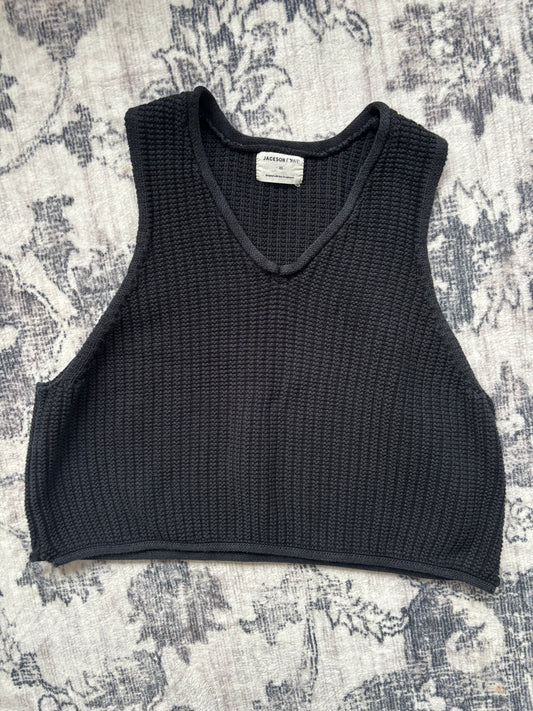 Jackson Rowe Framtio Knitted Tank in Black | XS Oversized (would fit a small) (D026L4)