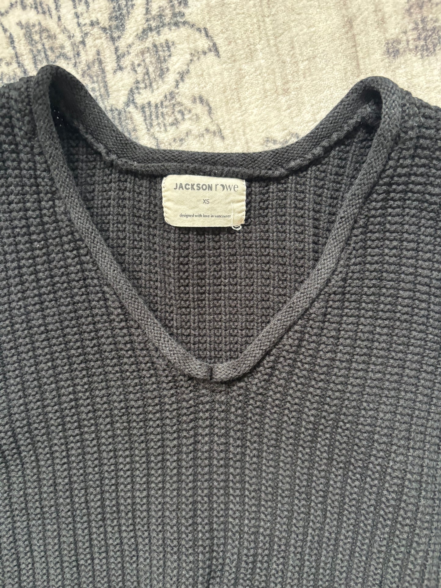 Jackson Rowe Framtio Knitted Tank in Black | XS Oversized (would fit a small) (D026L4)