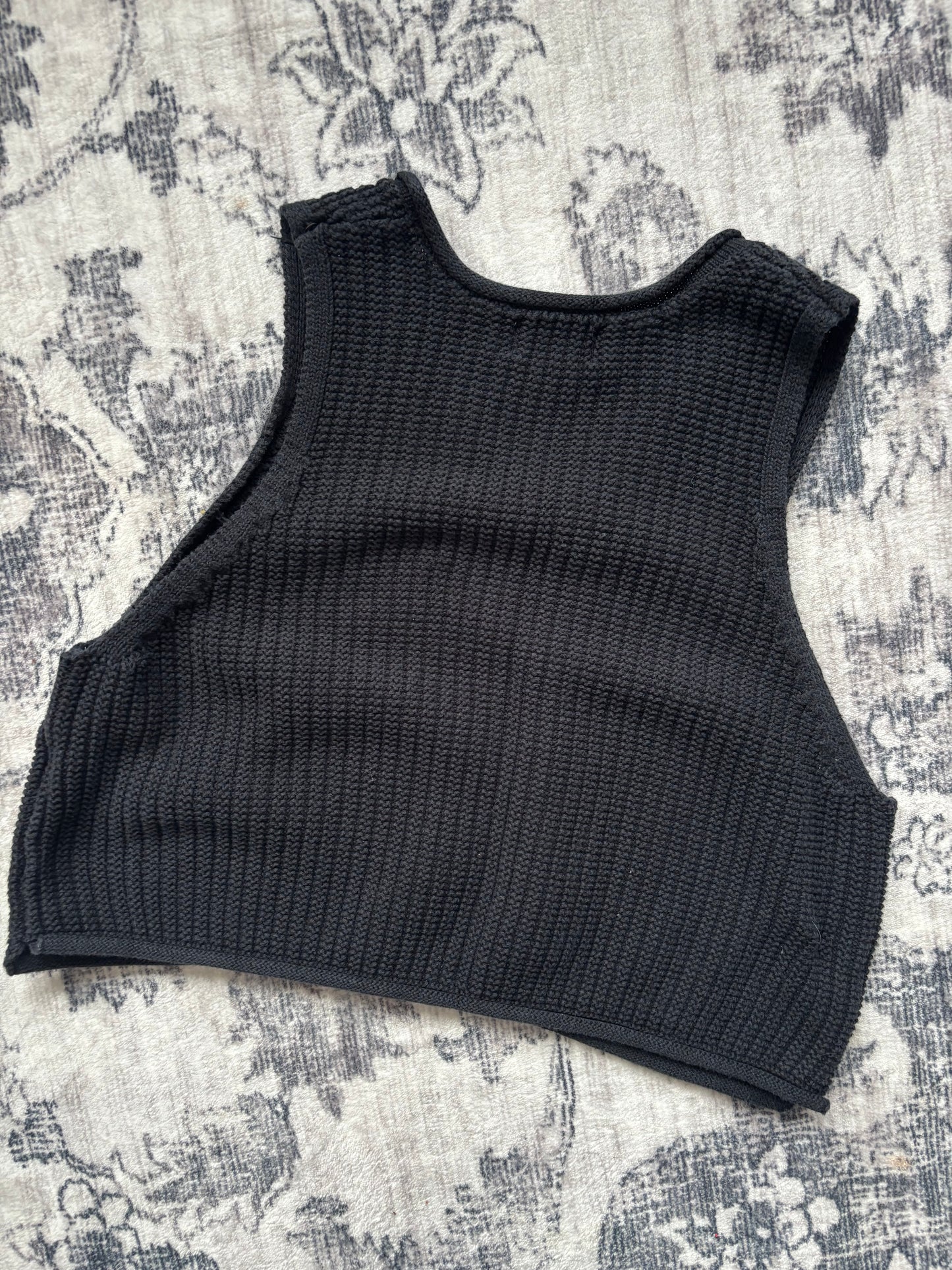 Jackson Rowe Framtio Knitted Tank in Black | XS Oversized (would fit a small) (D026L4)
