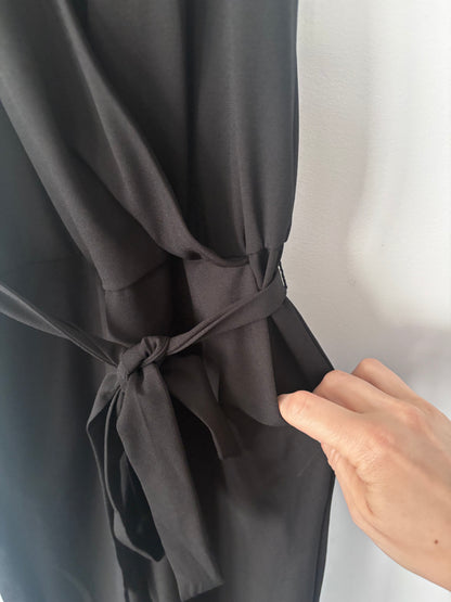 Banana Republic Wrap Wide Leg Black Jumpsuit | Sz 0 (XS)