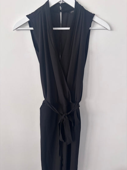 Banana Republic Wrap Wide Leg Black Jumpsuit | Sz 0 (XS)