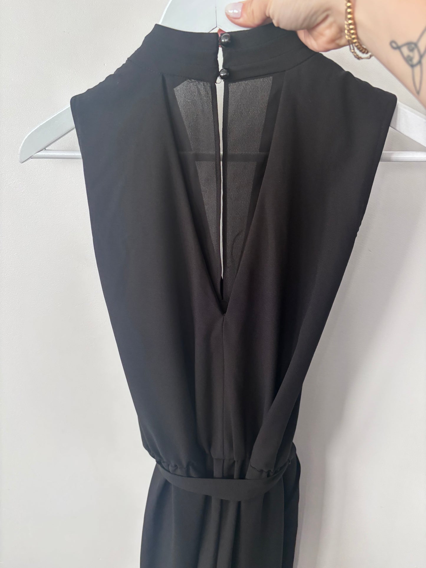 Banana Republic Wrap Wide Leg Black Jumpsuit | Sz 0 (XS)