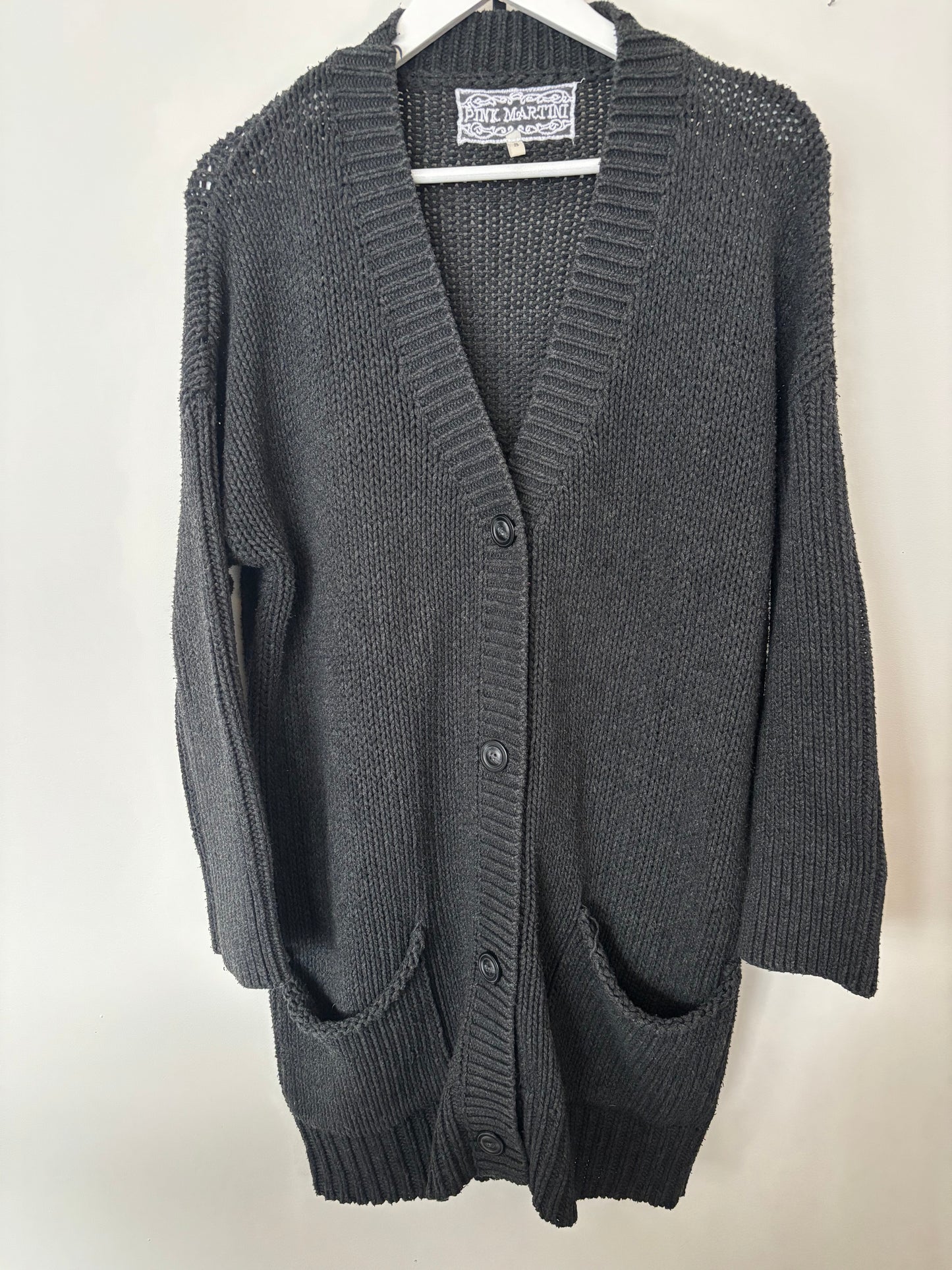 Pink Martini Oversized Long Cardigan | Sz Small (D034L4)