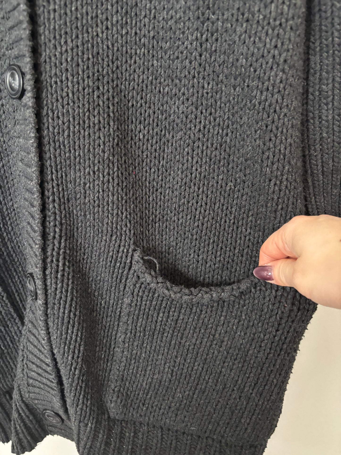 Pink Martini Oversized Long Cardigan | Sz Small (D034L4)