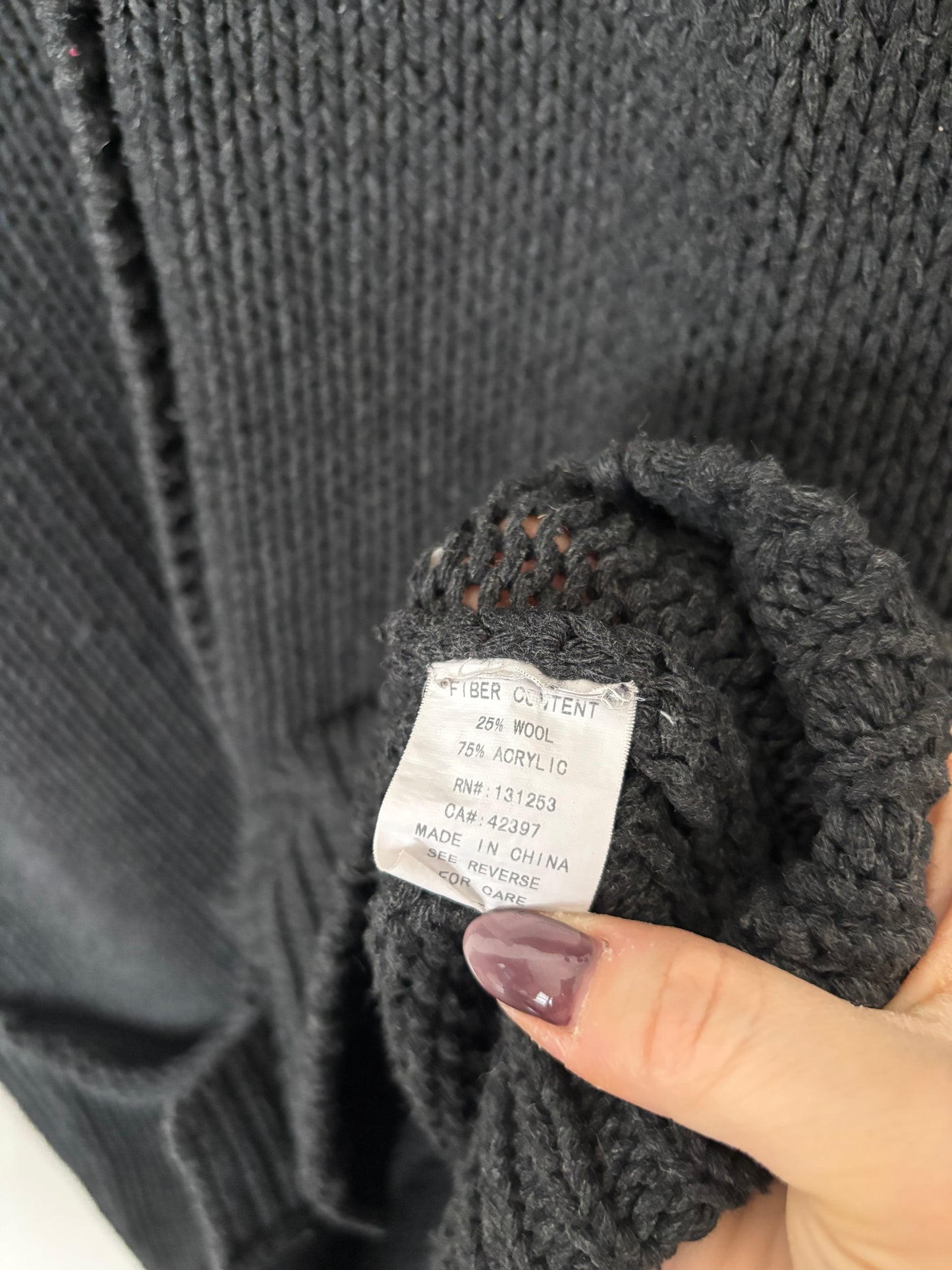 Pink Martini Oversized Long Cardigan | Sz Small (D034L4)