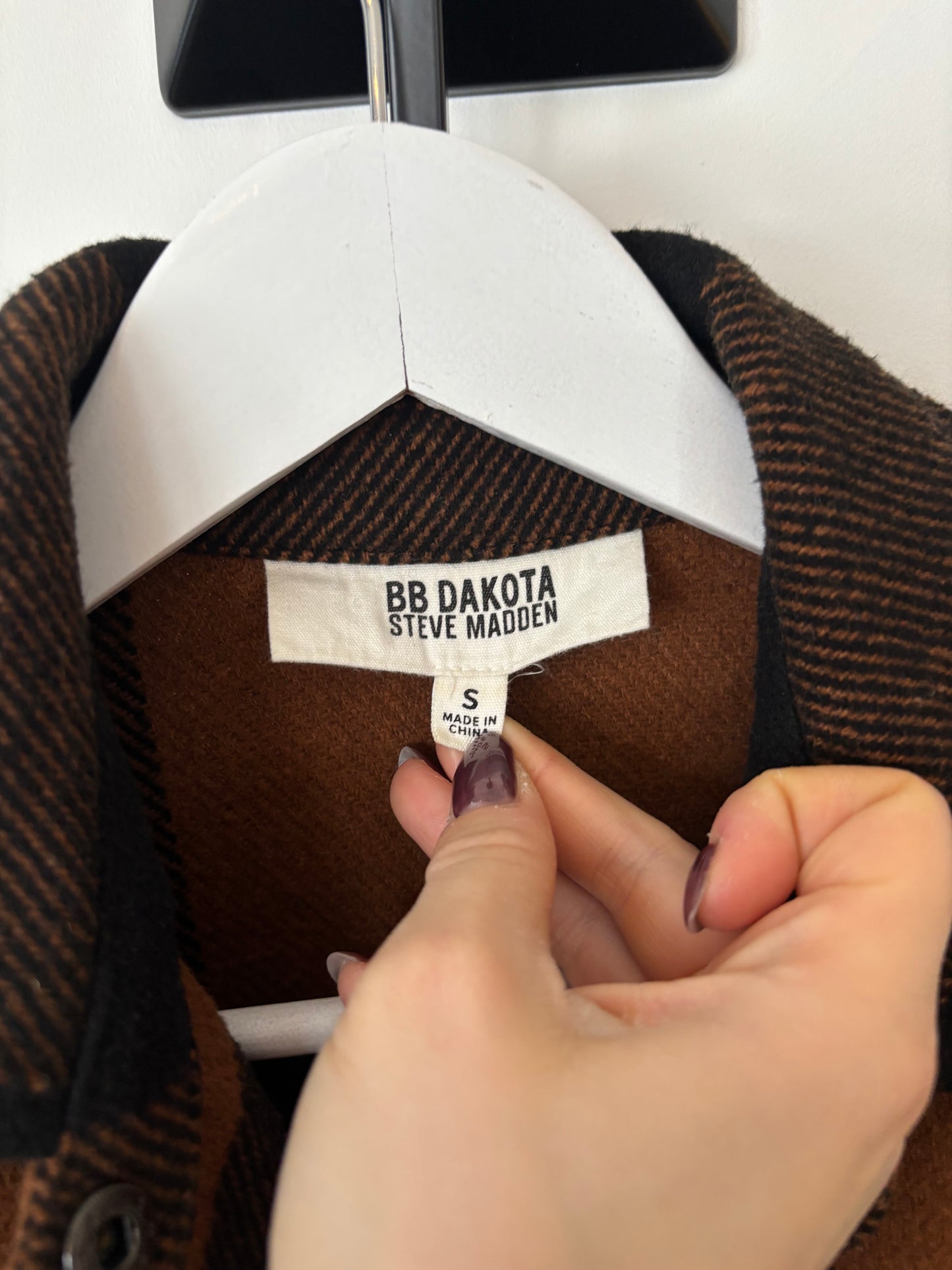 Bb Dakota Eldridge Shirt Jacket in Cognac | Small (D035L4)