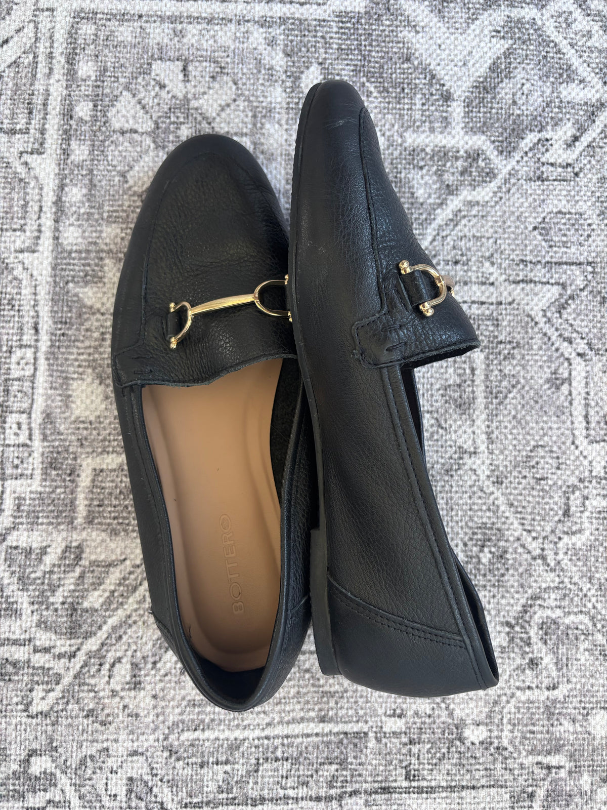 Mottero Macassim Black Leather Loafers | Sz 7
