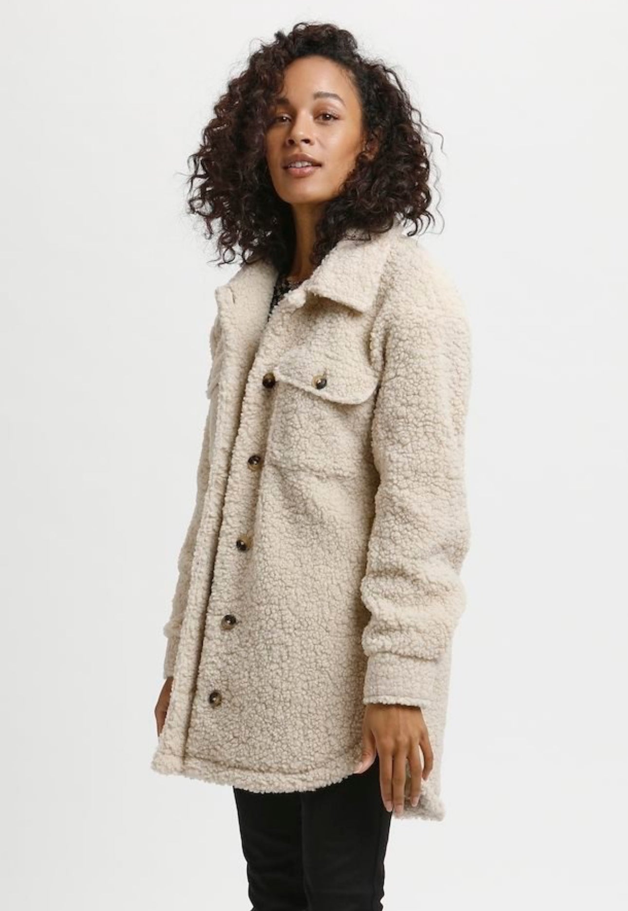 Kaffe Raina Balma Teddy Jacket | XLarge (42)