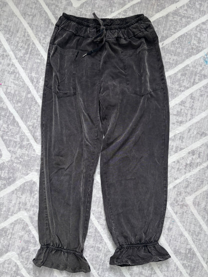Sorella Cotton/Tencel Ruffle Cuffed Joggers | Sz Medium