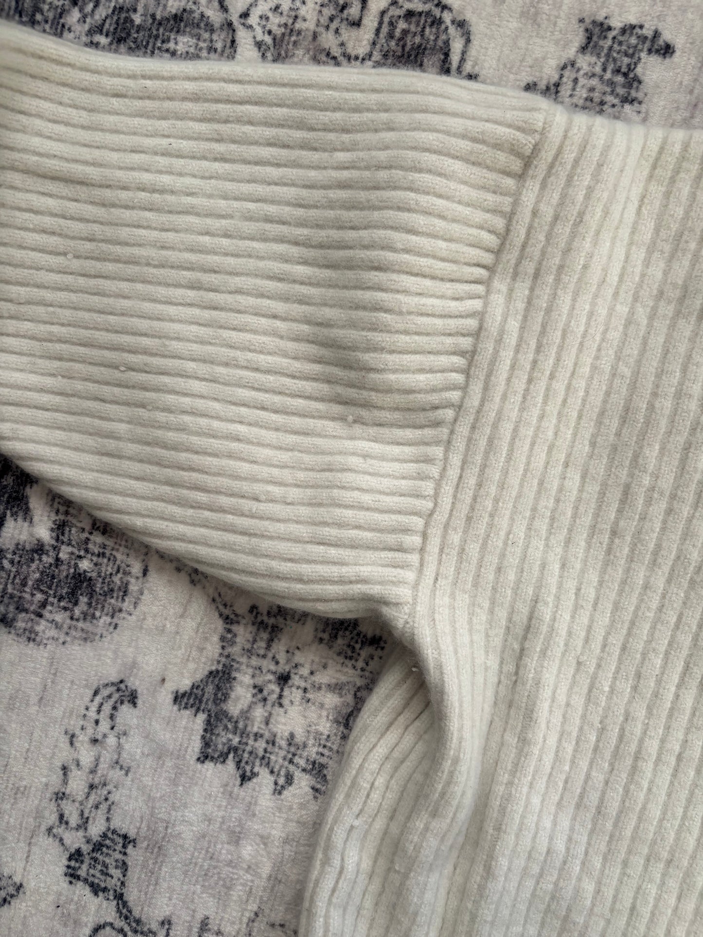 Sunday Best Chunky Ribbed Stitch Crewneck Sweater | XL (relaxed fit)(D101P3)