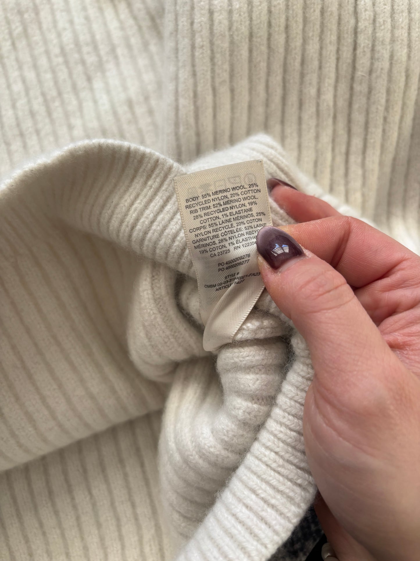 Sunday Best Chunky Ribbed Stitch Crewneck Sweater | XL (relaxed fit)(D101P3)