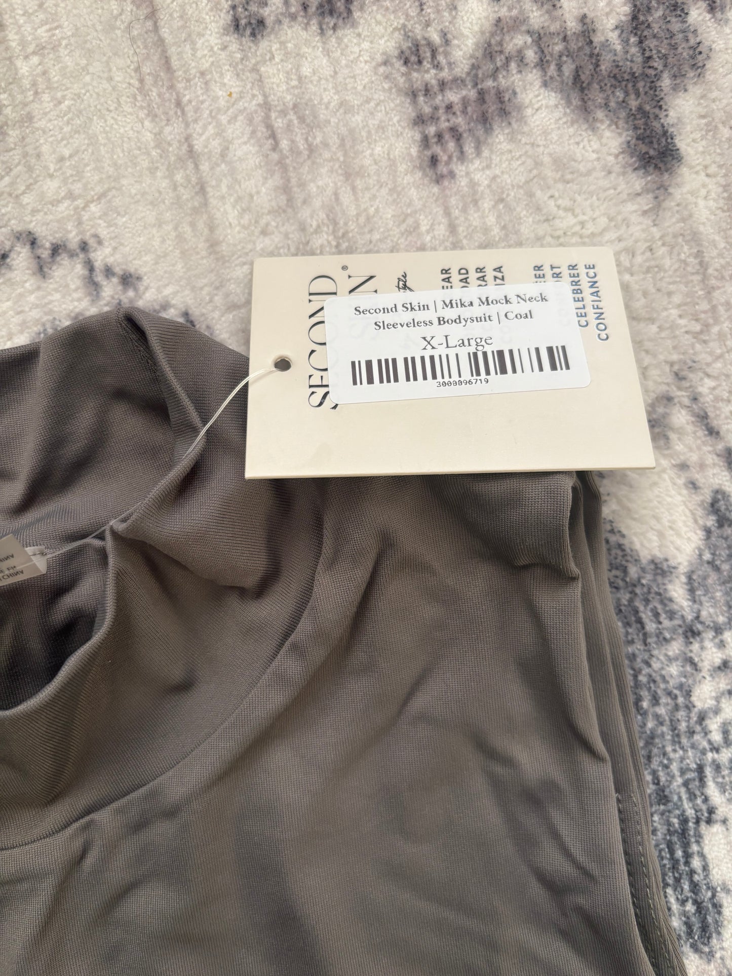 RD Style Second Skin Mika Mock Neck Sleeveless Bodysuit | XL (D100P3)