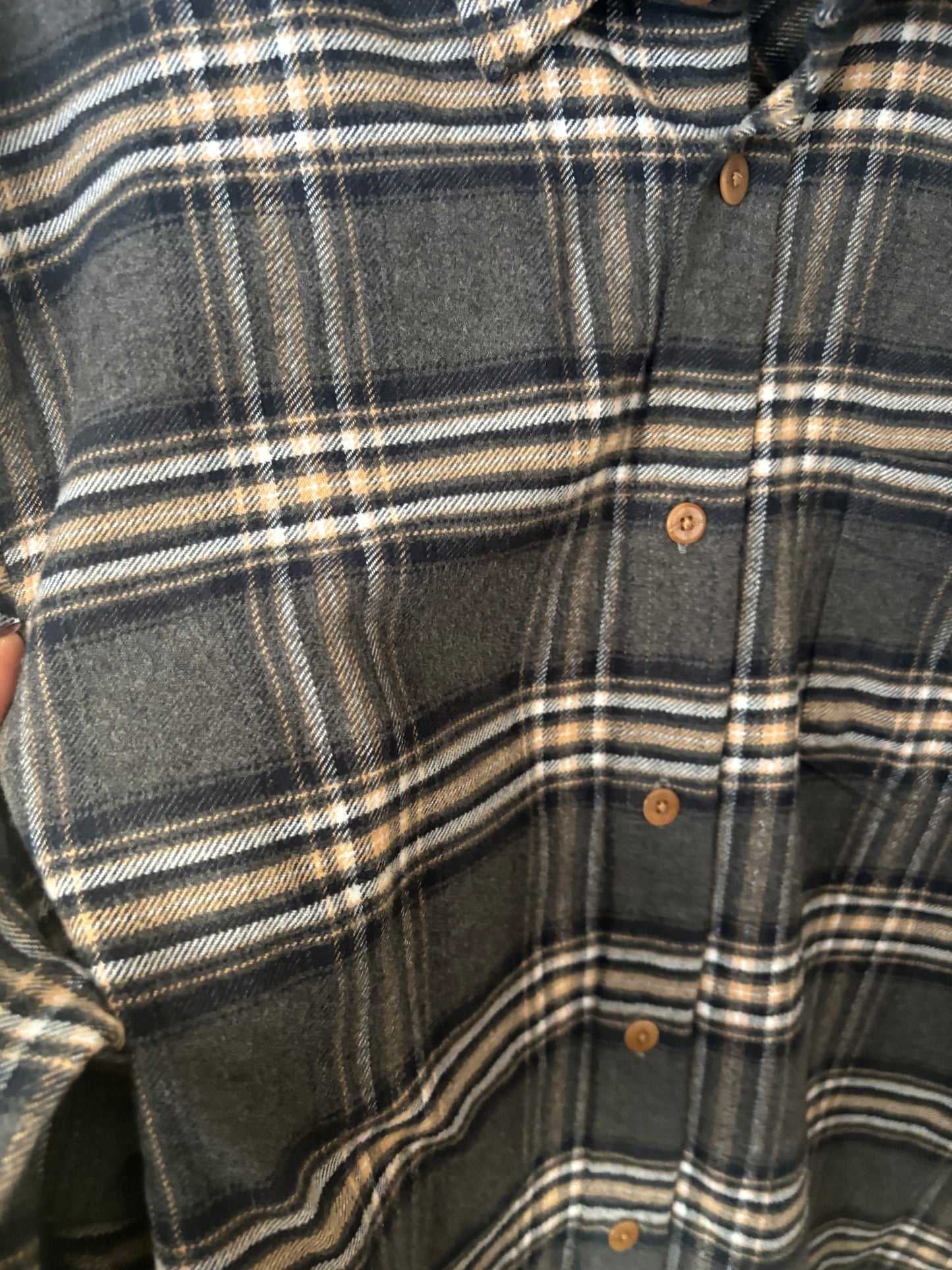 Rails 100% Cotton Plaid Flannel Button Down | Large (fits womens XL)(D105P3)