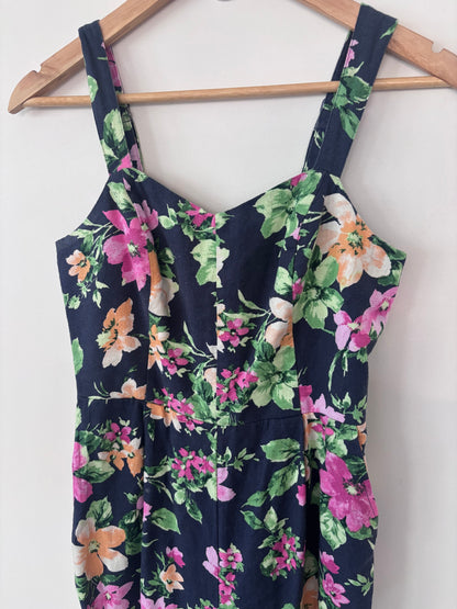 Old Navy Linen Blend Floral Jumpsuit | Sz Small