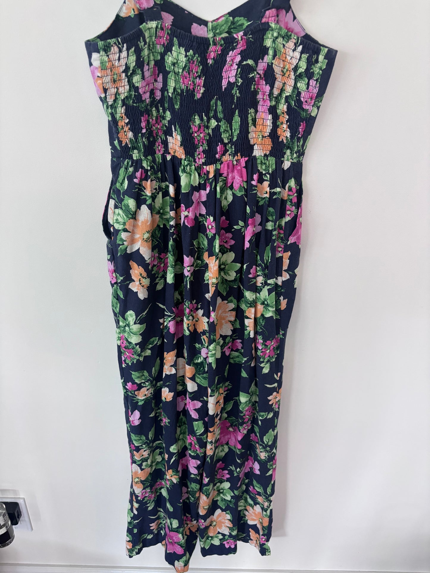 Old Navy Linen Blend Floral Jumpsuit | Sz Small