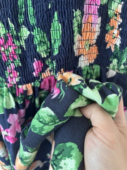Old Navy Linen Blend Floral Jumpsuit | Sz Small