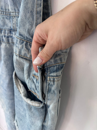 Forever21 Distressed Overalls | Sz 26 (loose fit)