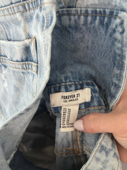 Forever21 Distressed Overalls | Sz 26 (loose fit)