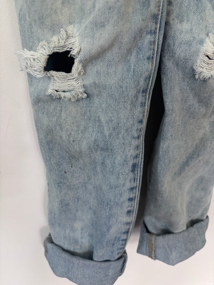 Forever21 Distressed Overalls | Sz 26 (loose fit)