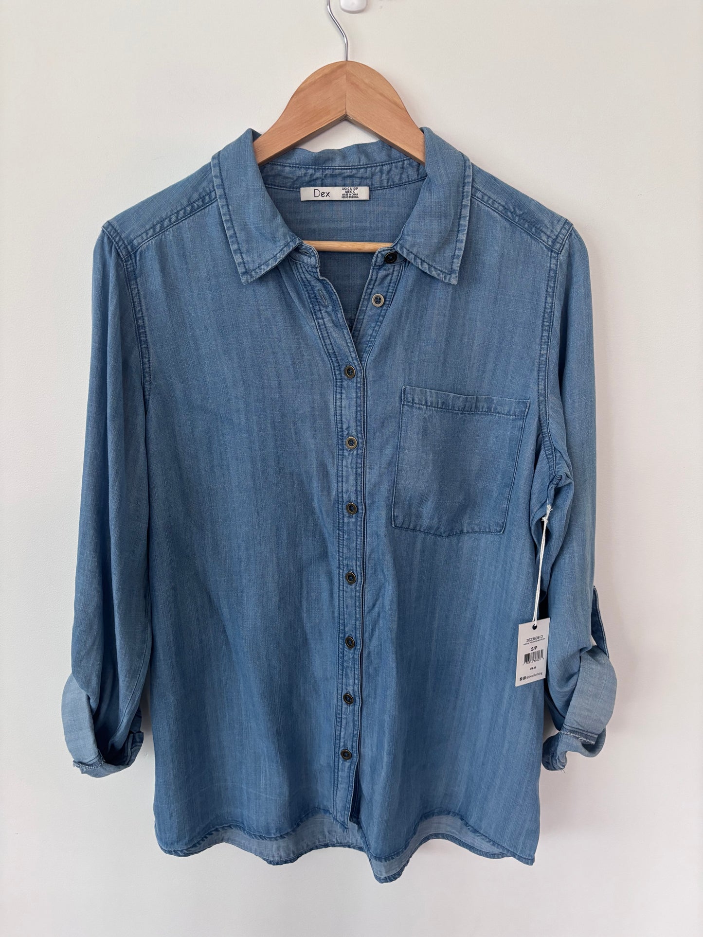 Dex Tencel Button Down Shirt NWT | Sz Small