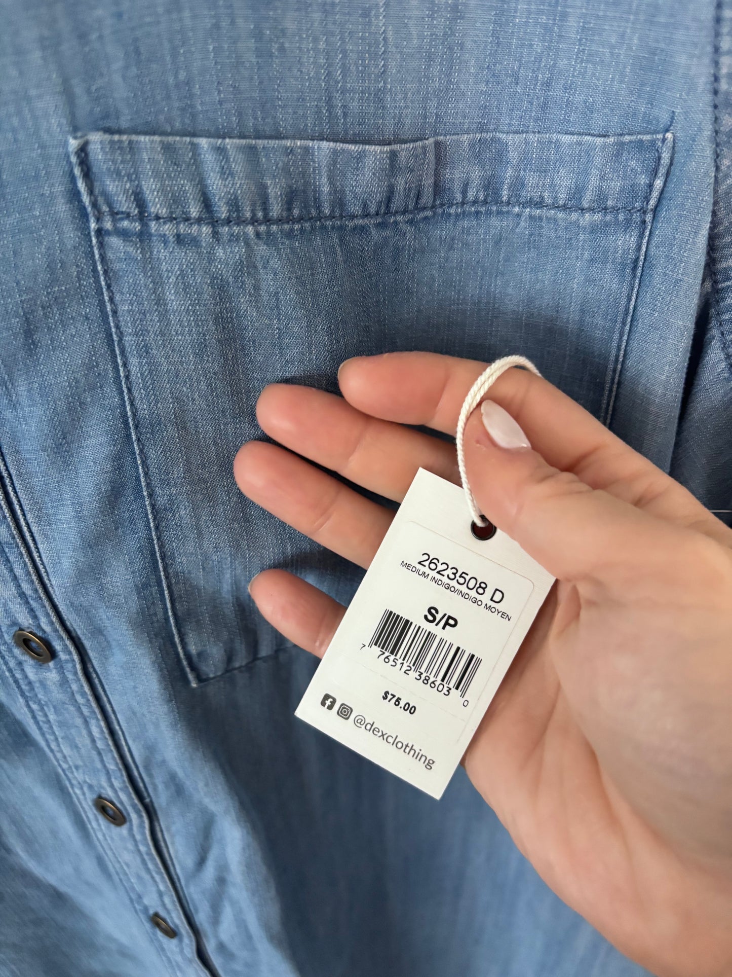 Dex Tencel Button Down Shirt NWT | Sz Small