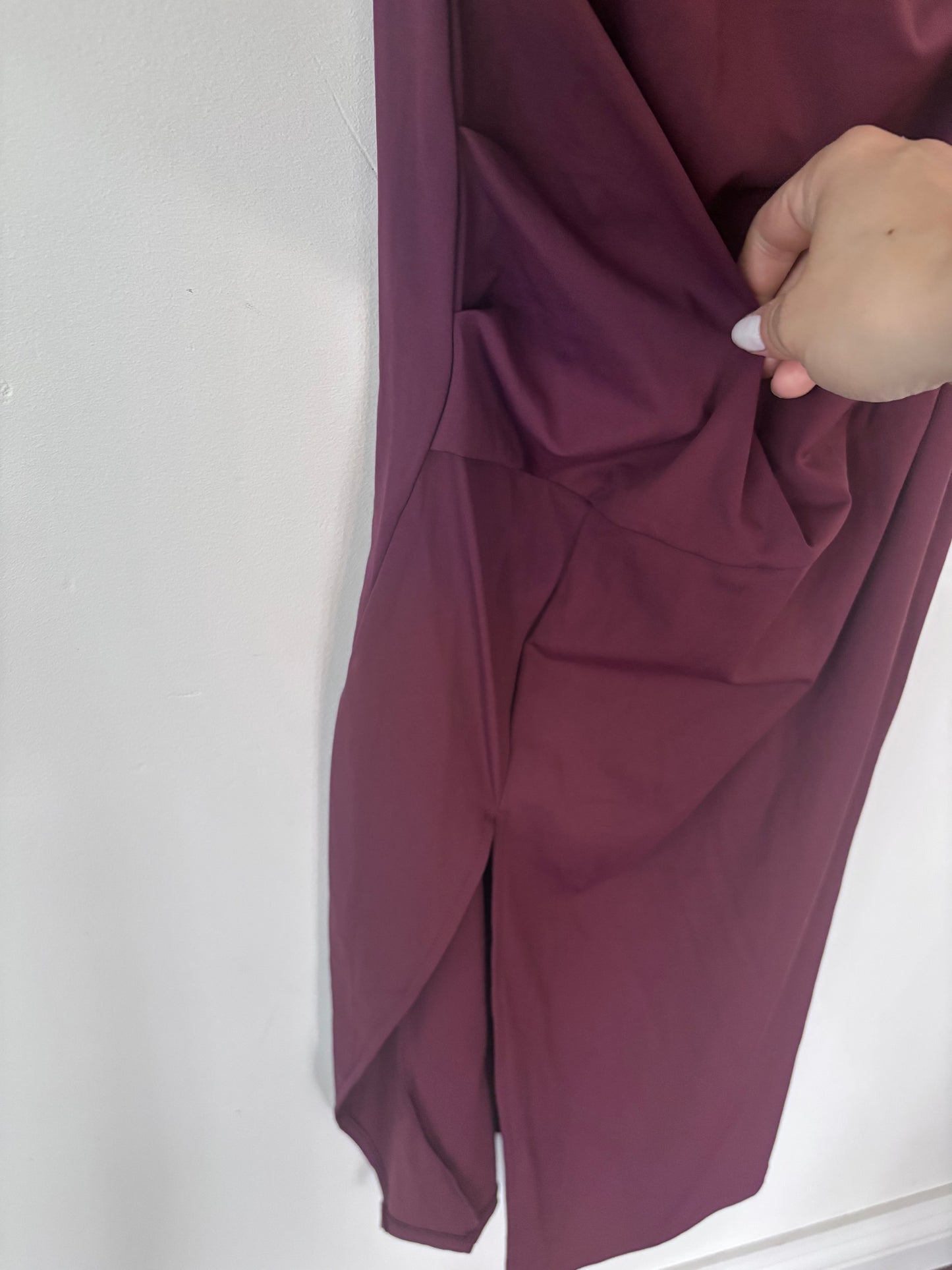 Halara SoftlyZero Airy Square Corset Ruched Bodycon Dress | Sz Medium
