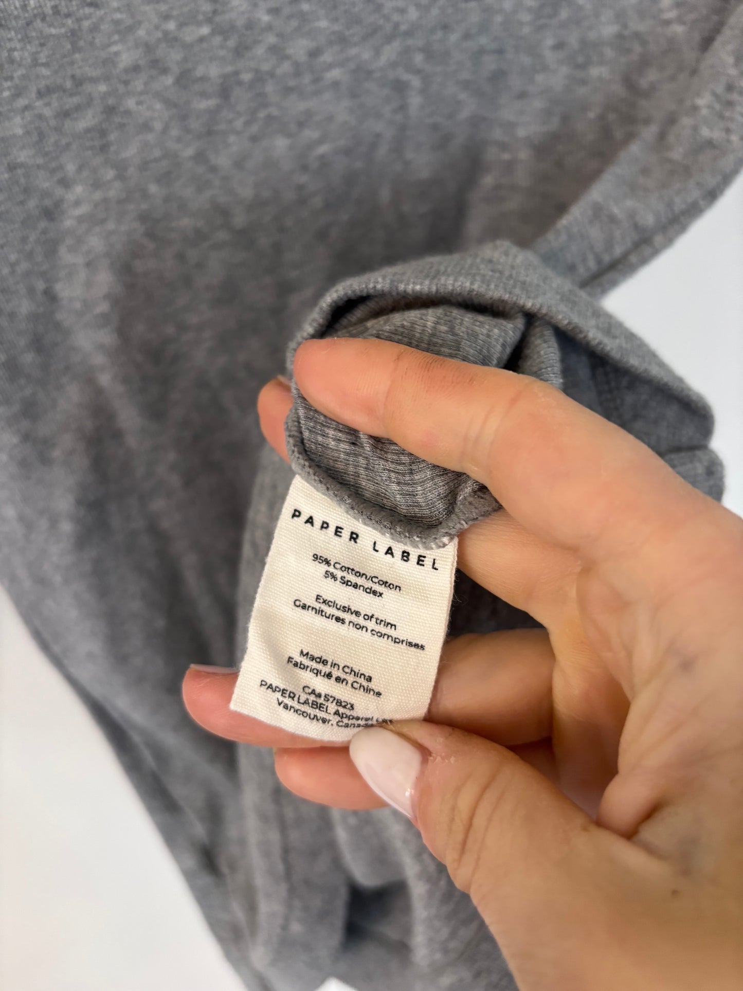 Paper Label Akari Ribbed Turtleneck Shirt | Sz Small