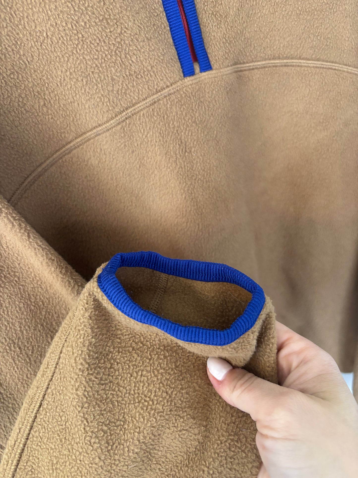 Lululemon Tumbled Fleece Half-Zip Jacket in. Camel Brown | Sz XS (oversized)