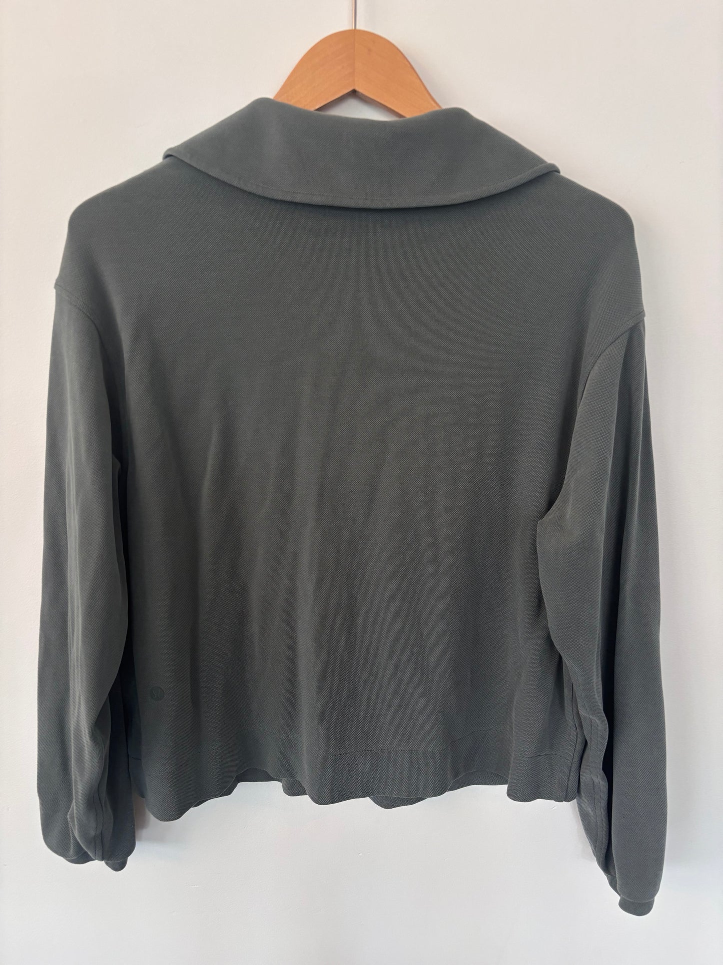 Lululemon Softstreme Pique Oversized Polo Shirt Palm Deco | Sz XS (fits a Medium)