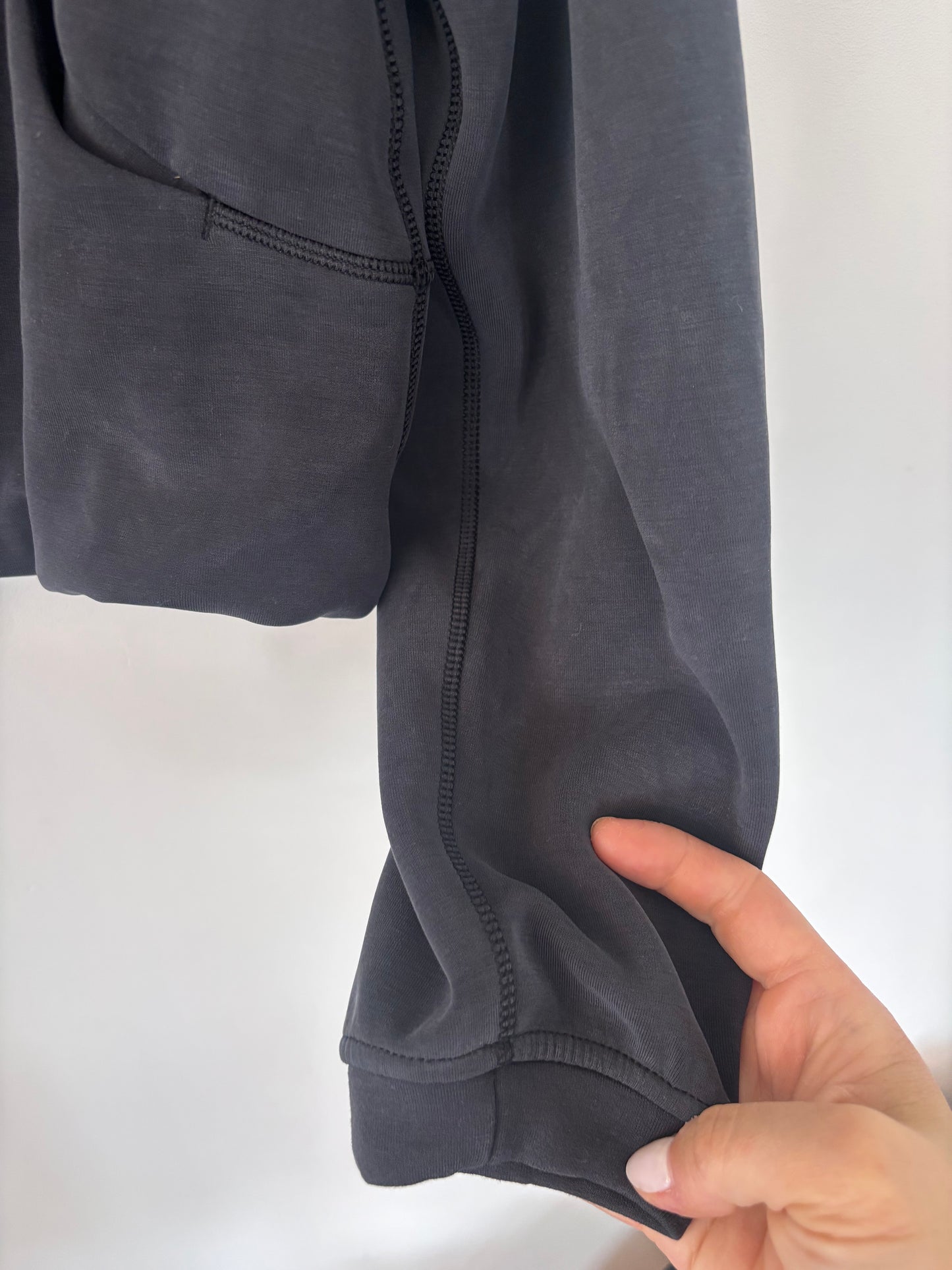 Lululemon Softstreme Full-Zip Hoodie Grey/Black | Sz 4