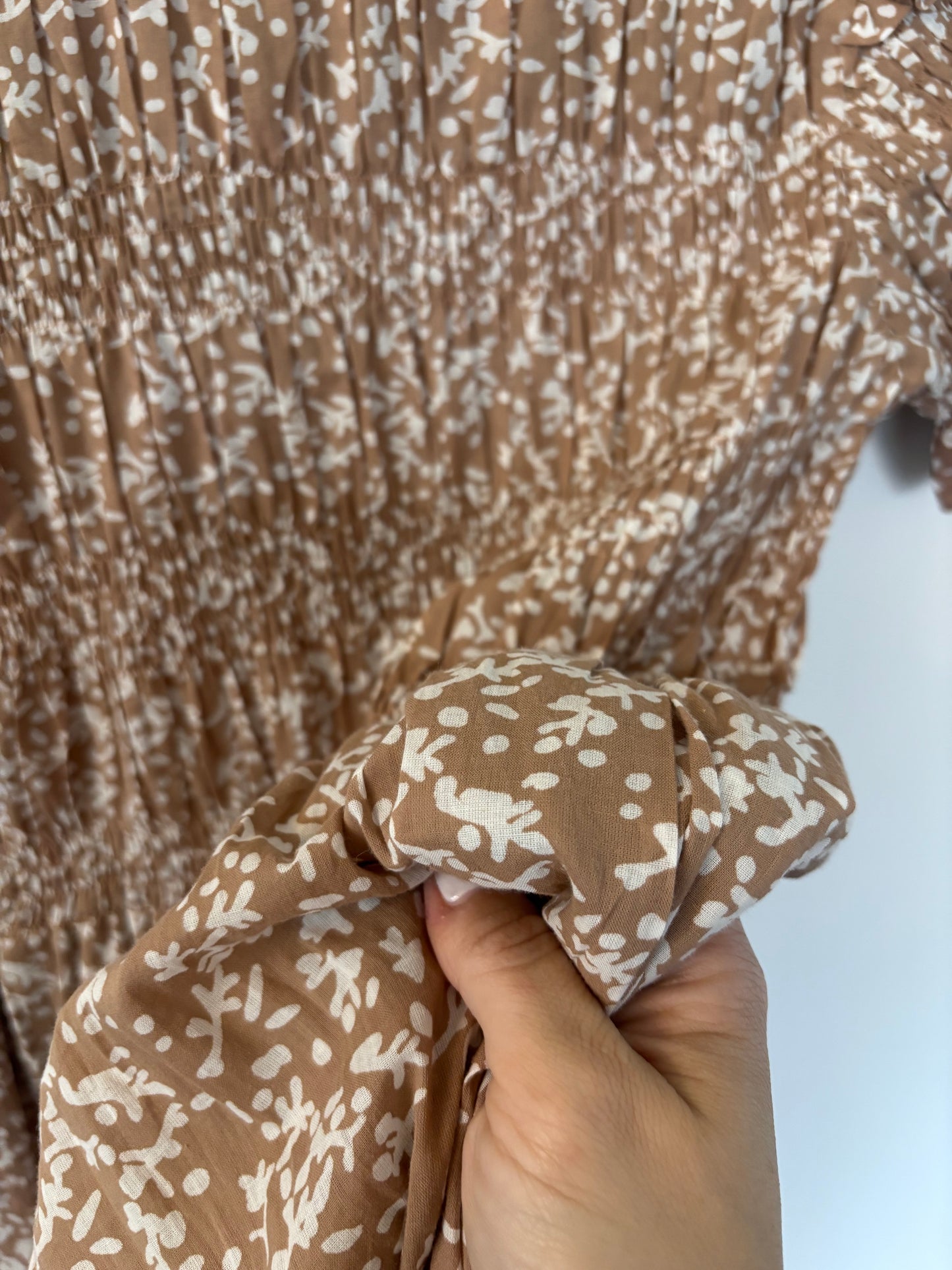 Mirth Smocked Antique Floral Dress | Sz Small