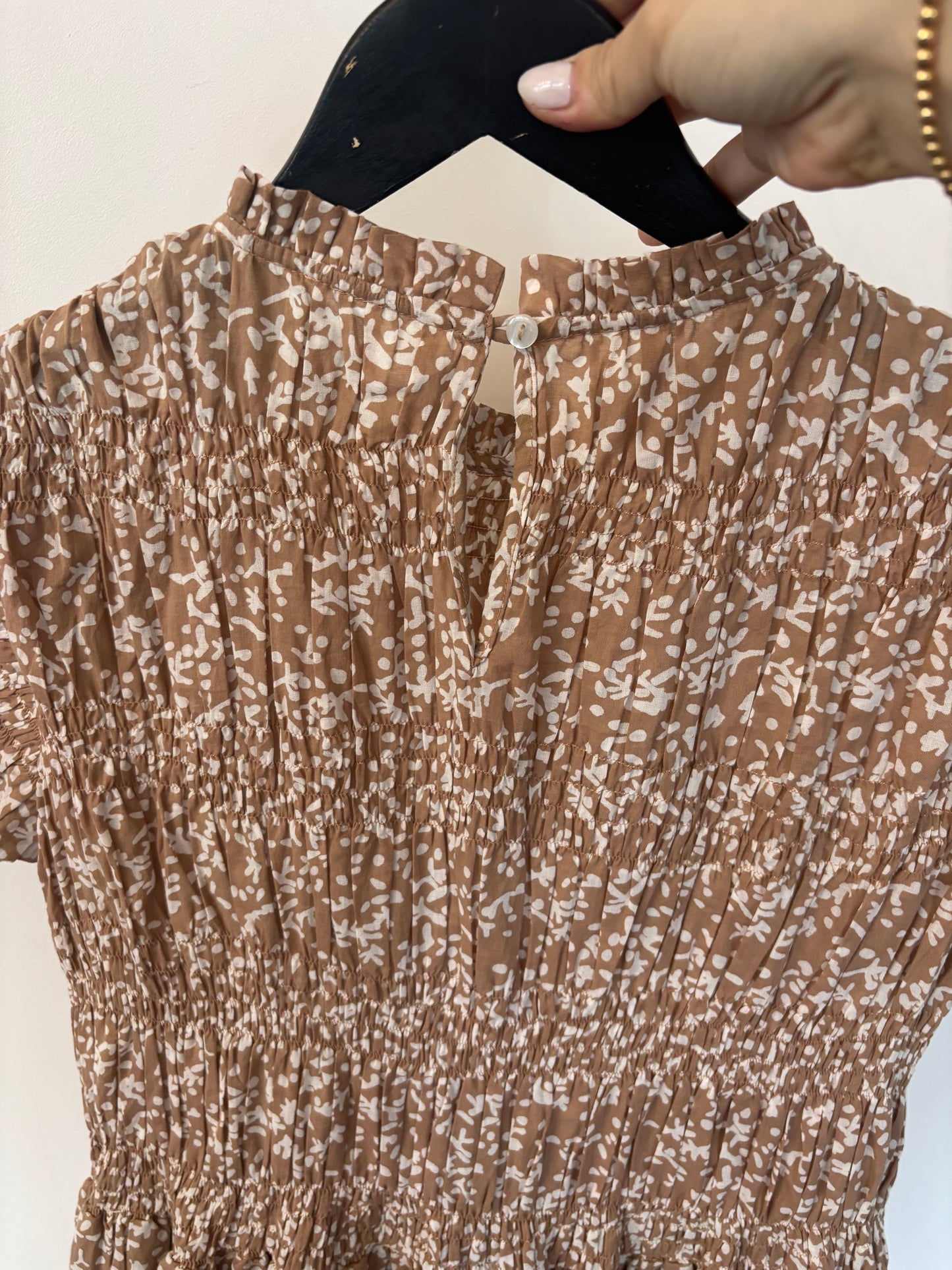 Mirth Smocked Antique Floral Dress | Sz Small