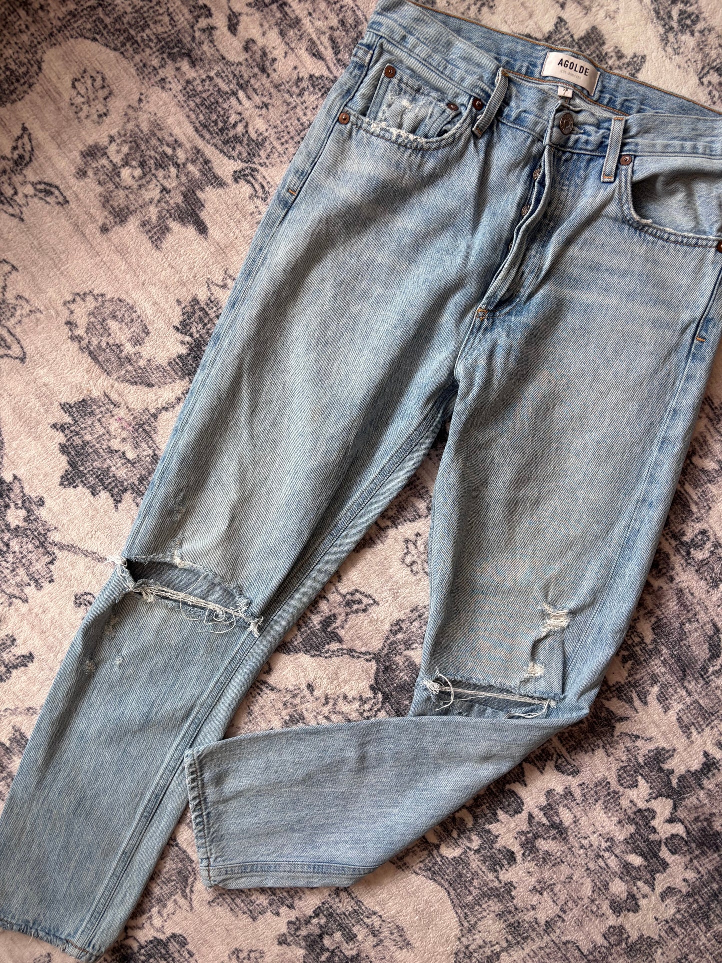 Agolde Jaime High Rise Jeans Distressed | Sz 26