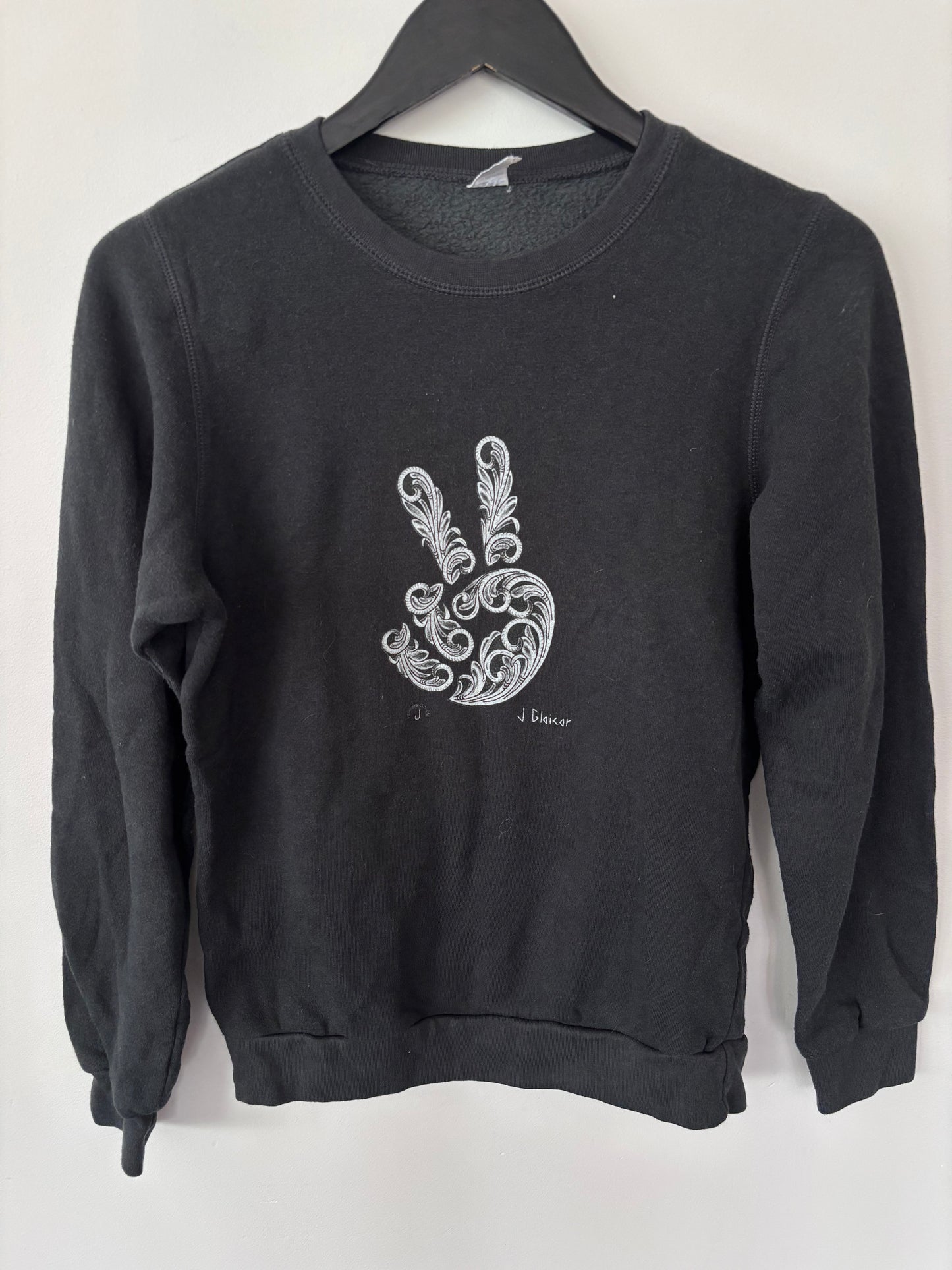 Peace Sign Crewneck Sweater | Sz XS (fits bigger)