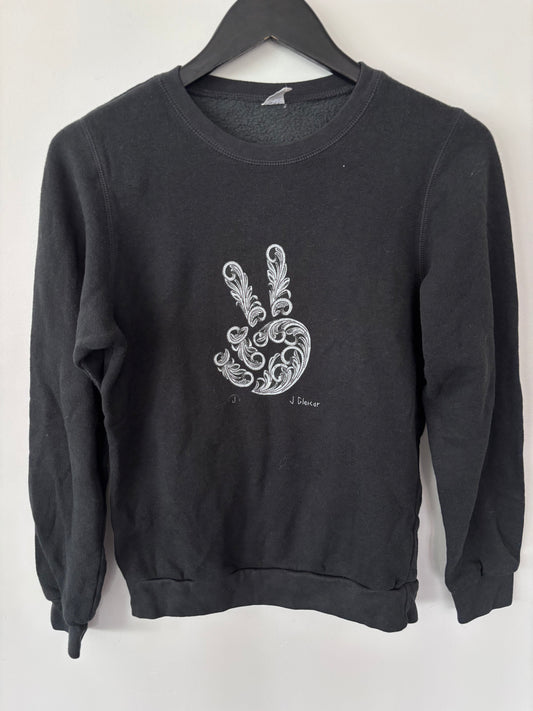 Peace Sign Crewneck Sweater | Sz XS (fits bigger)