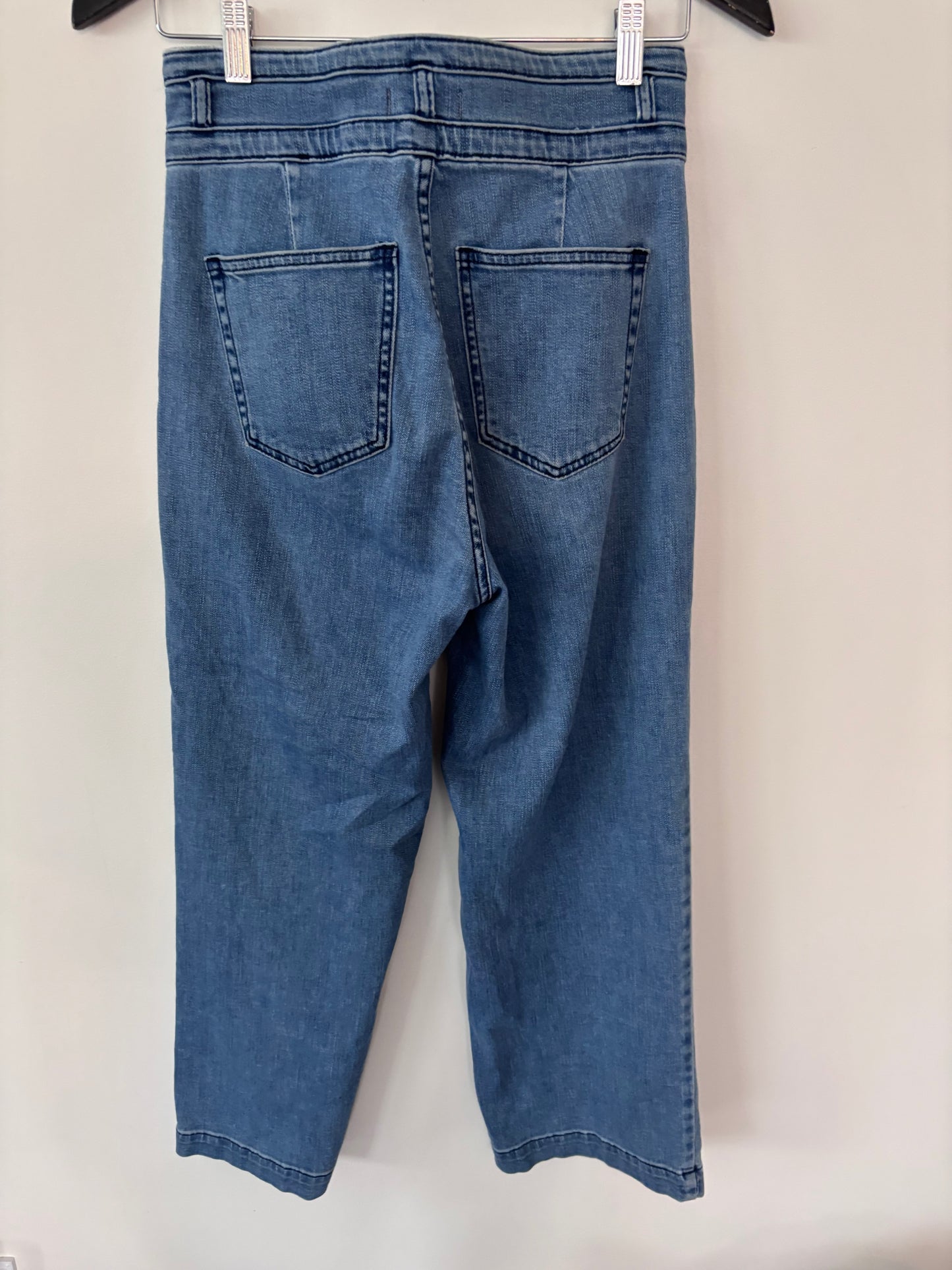 Silver Jeans High Rise Wide Crop Jeans | Sz 28