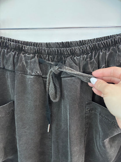 Sorella Cotton/Tencel Ruffle Cuffed Joggers | Sz Medium