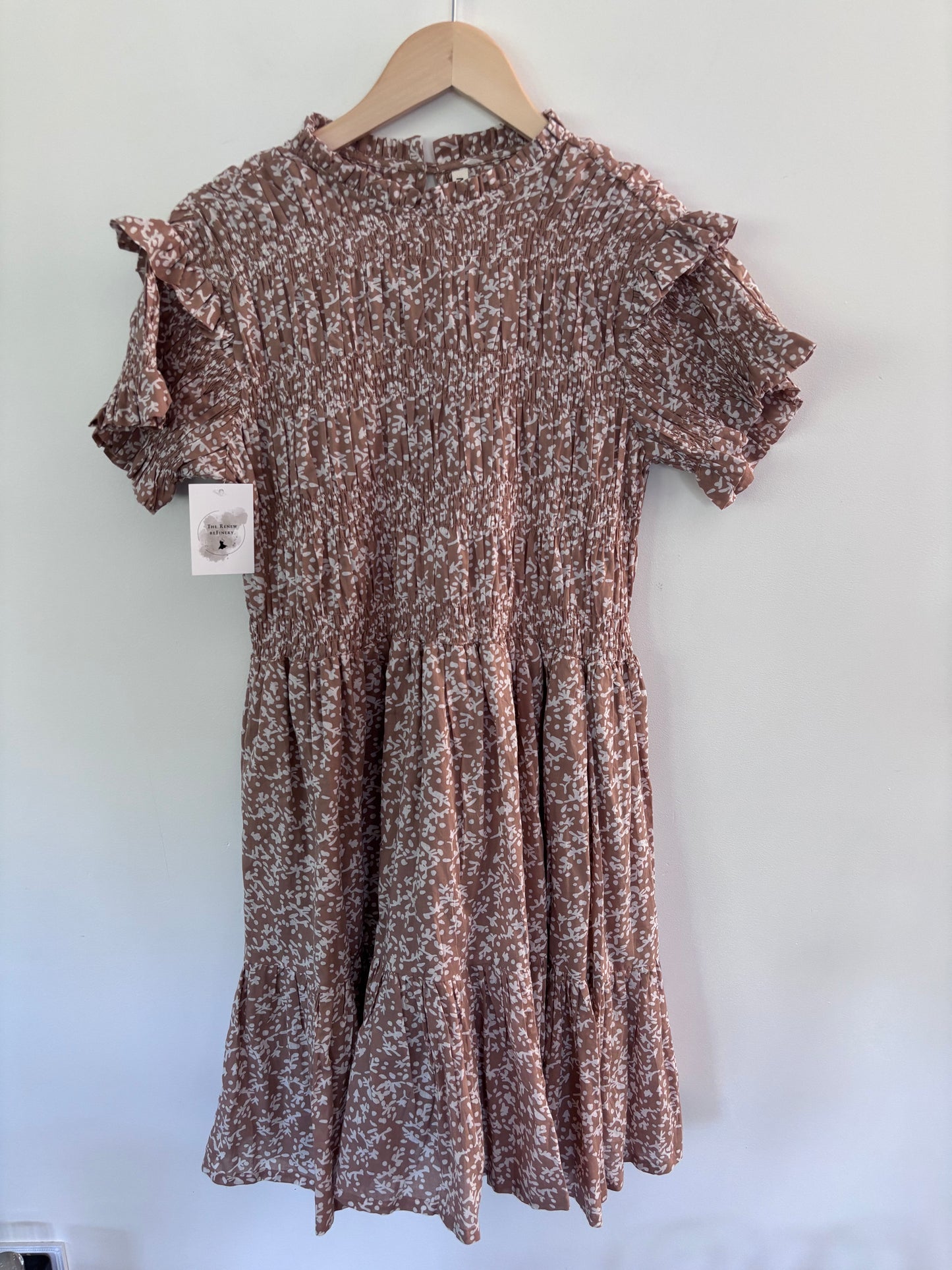 Mirth Smocked Antique Floral Dress | Sz Small