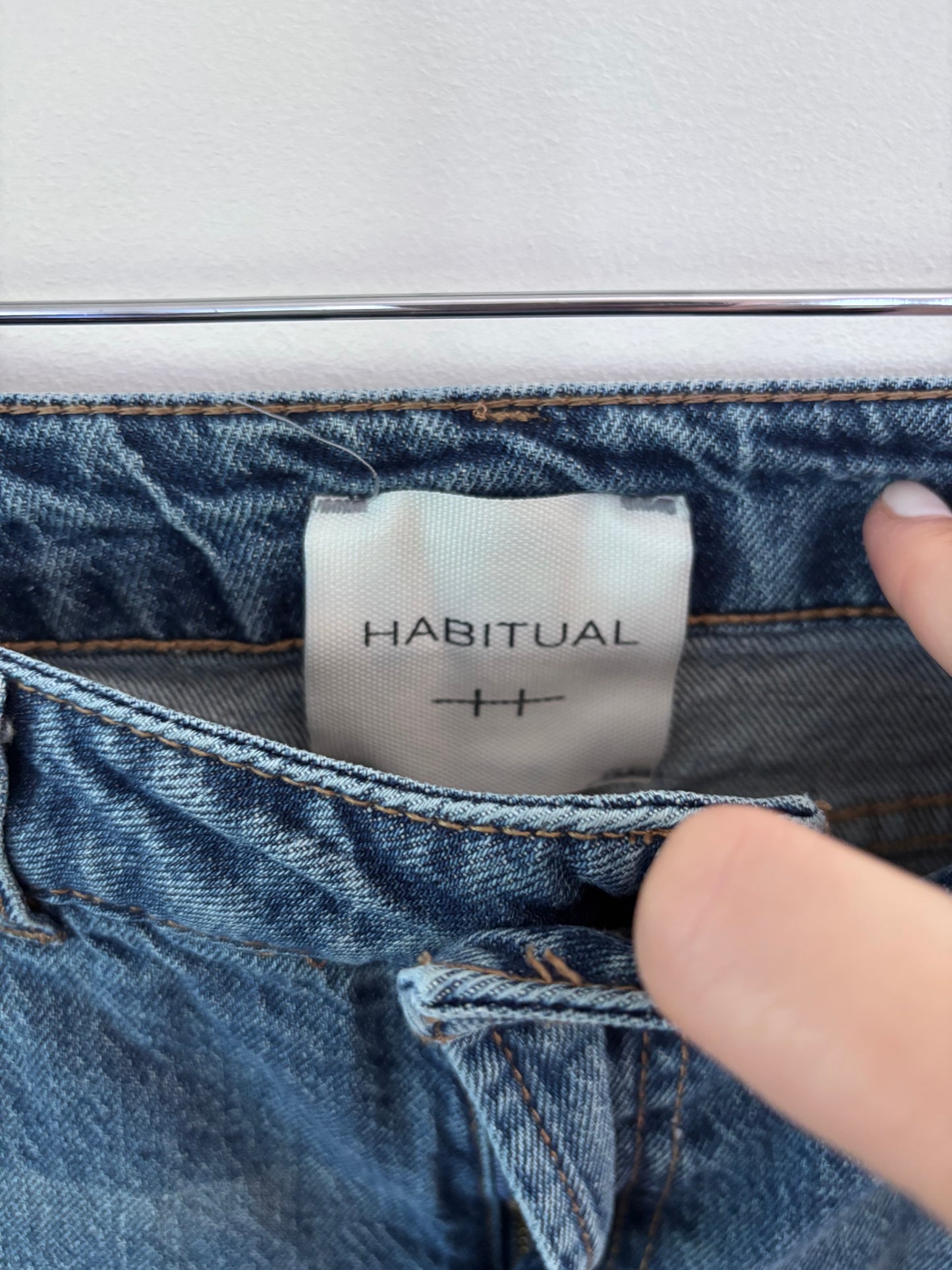 Habitual High Rise Straight/Wide Leg Jeans | Sz 27