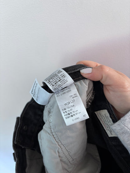 Levi's Black Ribcage Distressed Jeans | Sz 28