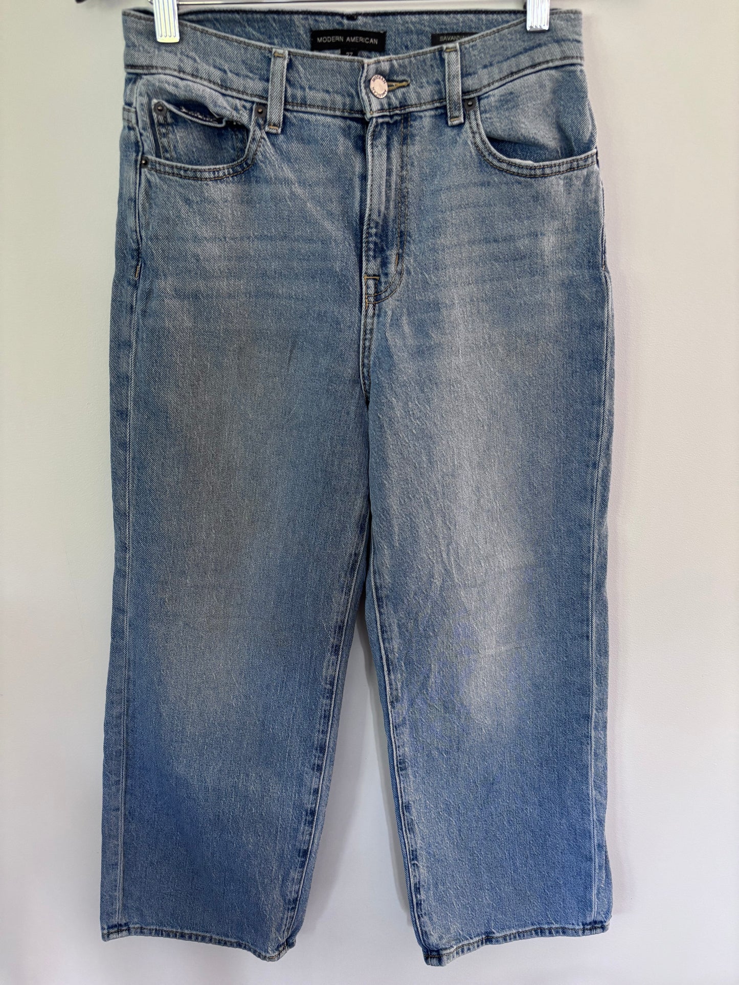 Modern American Savannah High Wide Crop Jeans | Sz 27