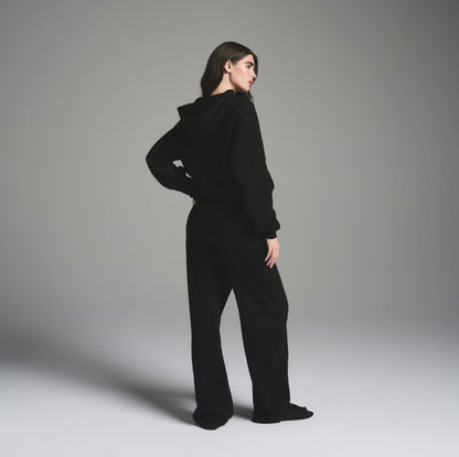 Skims Oversized Cotton Fleece Hoodie in Onyx | XXS (fits like Small)