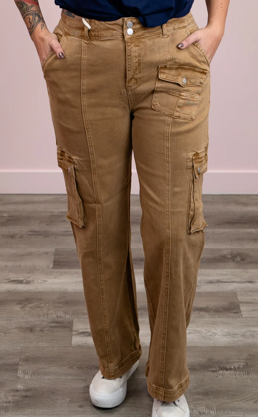 Risen High Rise Cargo Straight Leg | 27