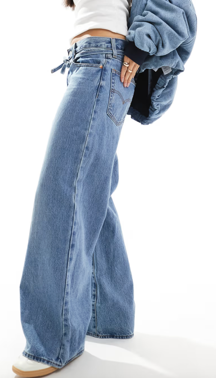 Levi's XL Wide Leg Tie Waist | 26 (fit like 27)