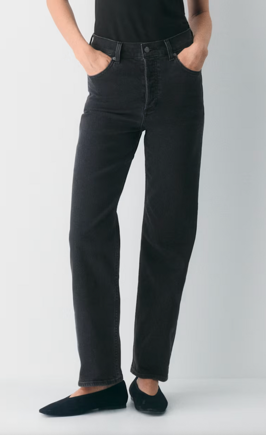 Denim Forum The Arlo Hi-rise Straight Jean vin Black | 25