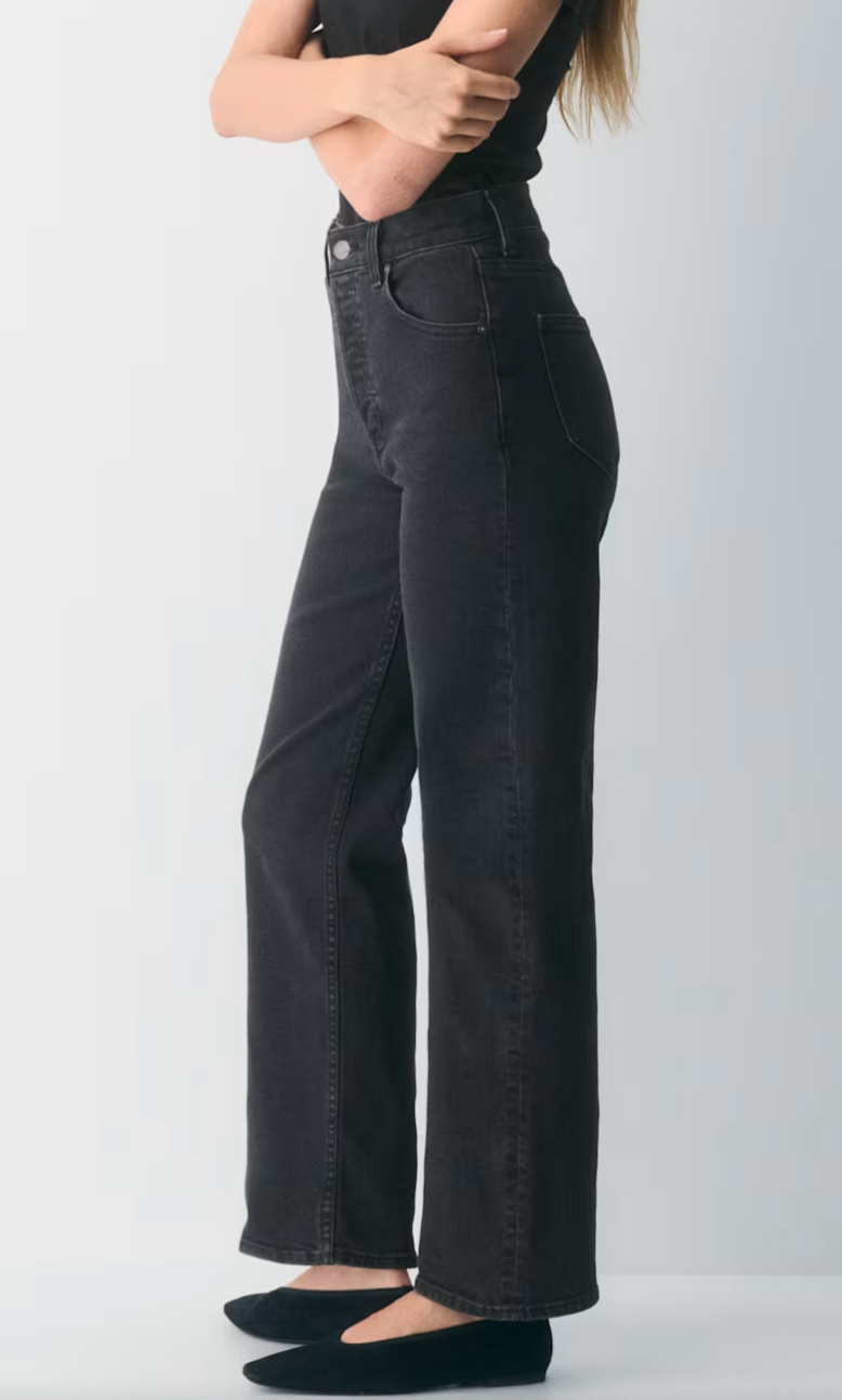 Denim Forum The Arlo Hi-rise Straight Jean vin Black | 25
